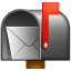 Brievenbus met brief U+1F4EC Brievenbus met brief U+1F4EC