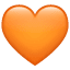 Oranjegekleurd hart U+1F9E1 Oranjegekleurd hart U+1F9E1