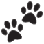 Pootjesafdruk emoji U+1F43E Pootjesafdruk emoji U+1F43E