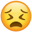 Gekwelde emoji U+1F623 Gekwelde emoji U+1F623