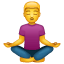Yoga emoji U+1F9D8 Yoga emoji U+1F9D8