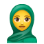 Hoofddoek emoji U+1F9D5 Hoofddoek emoji U+1F9D5