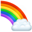 Regenboog emoji U+1F308 Regenboog emoji U+1F308