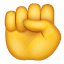 Opgeheven vuist Whatsapp U+270A Opgeheven vuist Whatsapp U+270A