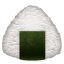 Rijstballetje emoji U+1F359 Rijstballetje emoji U+1F359