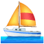 Zeilboot U+26F5 Zeilboot U+26F5