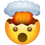 Emoji met geëxplodeerd hoofd U+1F92F Emoji met geëxplodeerd hoofd U+1F92F