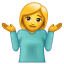 Schouderophalen emoji U+1F937 Schouderophalen emoji U+1F937