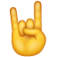 Hand duivelshorens emoji U+1F918 Hand duivelshorens emoji U+1F918