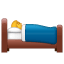 Persoon in bed U+1F6CC Persoon in bed U+1F6CC