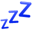 Slaap symbool U+1F4A4 Slaap symbool U+1F4A4