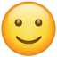 Enigszins lachende emoji U+1F642 Enigszins lachende emoji U+1F642