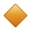 Kleine oranje ruit emoji U+1F538 Kleine oranje ruit emoji U+1F538
