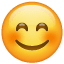 Glimlachende smiley met lachende ogen U+1F60A Glimlachende smiley met lachende ogen U+1F60A