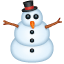 Sneeuwpop symbool U+26C4 Sneeuwpop symbool U+26C4