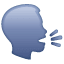 Pratend hoofd U+1F5E3 Pratend hoofd U+1F5E3