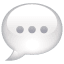 Tekstballon emoji U+1F4AC Tekstballon emoji U+1F4AC