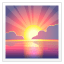 Zonsopgang emoji U+1F305 Zonsopgang emoji U+1F305