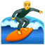 Surfer emoji U+1F3C4 Surfer emoji U+1F3C4
