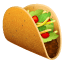 Taco smiley U+1F32E Taco smiley U+1F32E