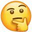 Nadenkende emoji U+1F914 Nadenkende emoji U+1F914