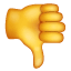 Duim omlaag dislike emoji U+1F44E Duim omlaag dislike emoji U+1F44E