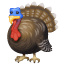 Kalkoen emoji U+1F983 Kalkoen emoji U+1F983
