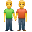 Twee mannen emoji U+1F46C Twee mannen emoji U+1F46C