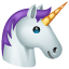 Eenhoorn emoji U+1F984 Eenhoorn emoji U+1F984