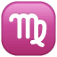 Maagd emoji U+264D Maagd emoji U+264D