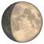 Wassende maan emoji U+1F314 Wassende maan emoji U+1F314