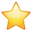 Ster emoji U+2B50 Ster emoji U+2B50