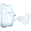Wind blazend gezicht U+1F32C Wind blazend gezicht U+1F32C