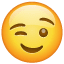 Knipogende emoji U+1F609 Knipogende emoji U+1F609