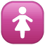 Symbool damestoilet Whatsapp U+1F6BA Symbool damestoilet Whatsapp U+1F6BA
