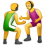 Worselaar emoji U+1F93C Worselaar emoji U+1F93C