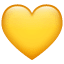 Geel hart emoji U+1F49B Geel hart emoji U+1F49B