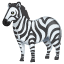 Zebra smiley U+1F993 Zebra smiley U+1F993